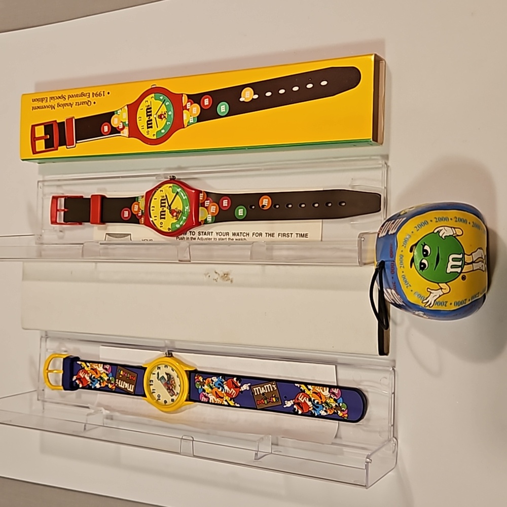 New M&M Character Watch And 1994 M&M Fun Watch Special Edition